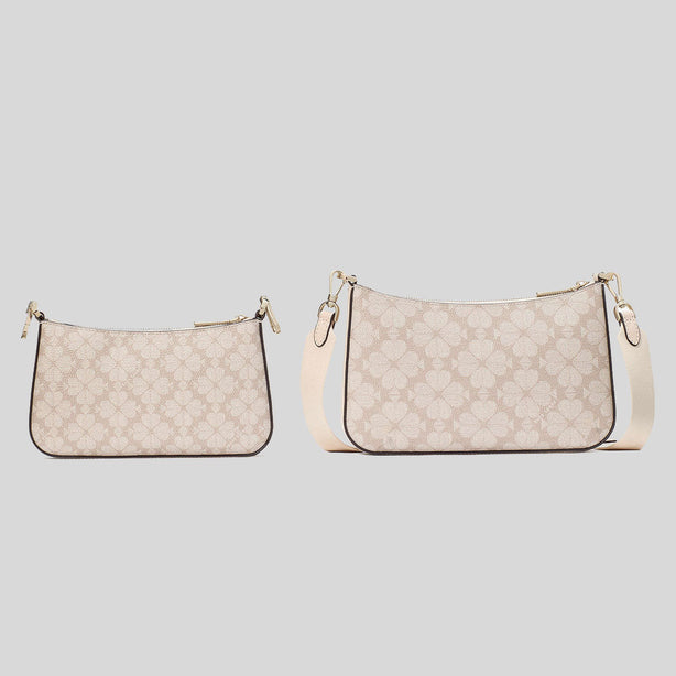 KATE SPADE Signature Spade Flower Small Crossbody Dark Beige Multi RB-KI372