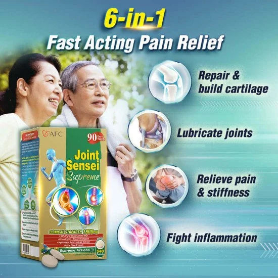 AFC Joint Sensei Supreme Glucosamine HCL Chondroitin for Shoulder Knee & Back Pain