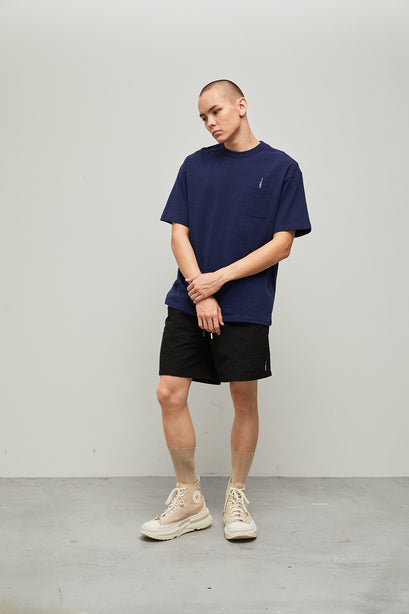 Highr, Black, Snap Button Pocket Shorts