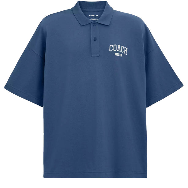 Coach Relaxed Polo T-Shirt in Navy CO815 (M)
