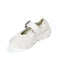 4CCCCEES Scrunch-Style Ballertina with Bold Metallic Buckle in Luxe White Sheep Leather 4CS900105