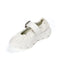 4CCCCEES Scrunch-Style Ballertina with Bold Metallic Buckle in Luxe White Sheep Leather 4CS900105