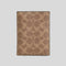 COACH Passport Card Case In Signature Canvas Tan/Black CW170