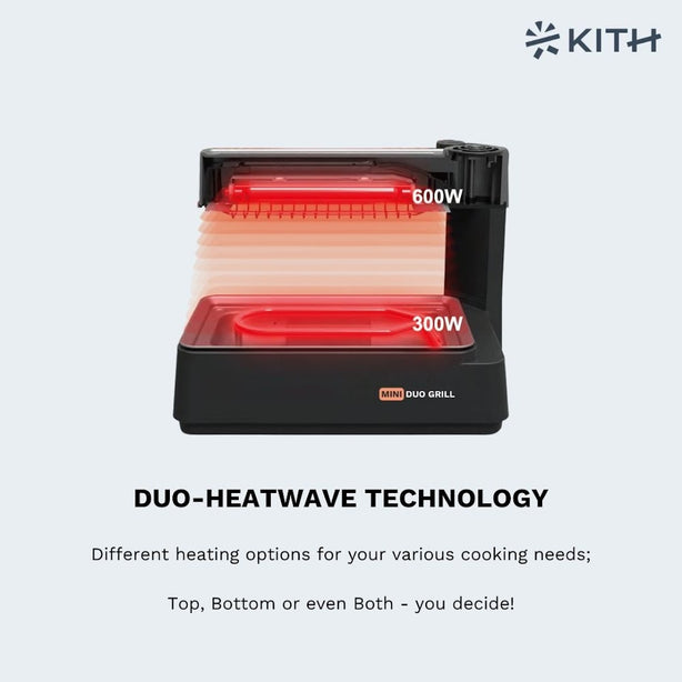 KITH MINI SMOKELESS DUO GRILL - TOUCH CONTROL - Local Delivery Only
