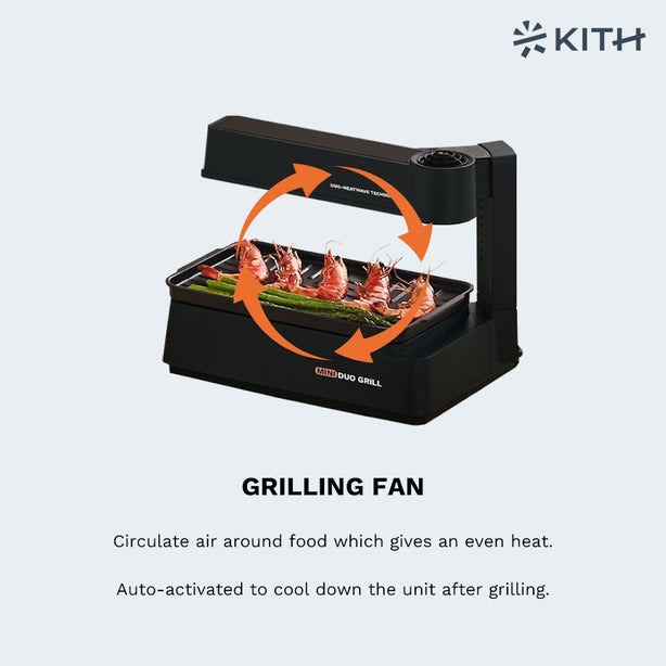 KITH MINI SMOKELESS DUO GRILL - TOUCH CONTROL - Local Delivery Only