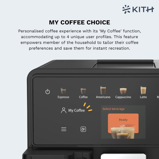 KITH MIA - FULLY AUTOMATED COFFEE MACHINE (BLACK) - Local Delivery Only