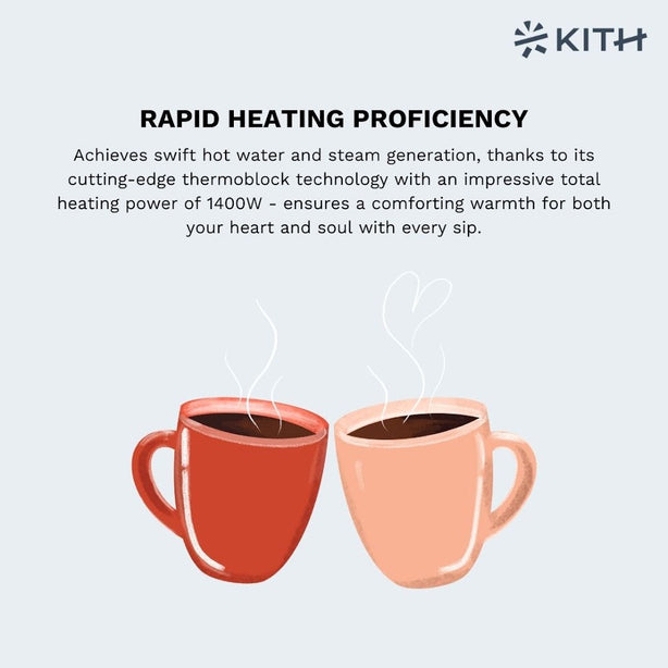 KITH MIA - FULLY AUTOMATED COFFEE MACHINE (BLACK) - Local Delivery Only