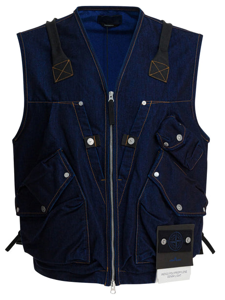 Stone Island Sleeveless utility jacket - Blue