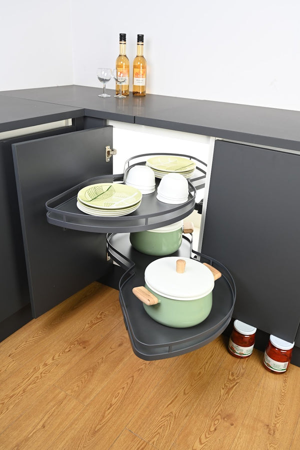 KKPL Kitchen Cabinet Space Savings Flatline Magic Corner Storages ...