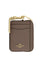 Coach Zip Card Case - Dark Stone