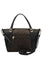 Coach Kacey Satchel In Blocked Signature Canvas - Dark Brown