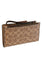 Coach Phone Wallet In Signature Canvas - Tan/Brown