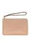 Coach Corner Zip Small Wristlet in Crossgrain Leather - Beige