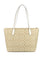 Coach Zip Top Tote In Signature Light Brown/White - Brown
