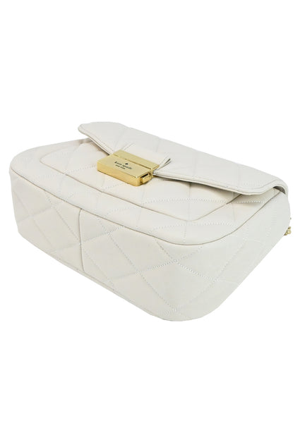 Kate Spade Carey Small Flap Shoulder Bag - White
