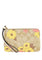 Coach Corner Zip Wristlet In Signature Canvas With Floral Cluster Print - Light Brown/Multi