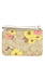 Coach Corner Zip Wristlet In Signature Canvas With Floral Cluster Print - Light Brown/Multi
