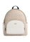 Coach Court Backpack In Blocked Signature Canvas - Sand White