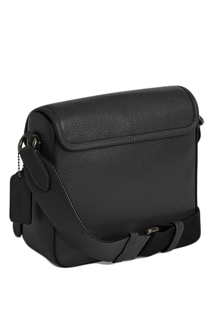 Coach Mens Sullivan Flap Crossbody Bag - Black