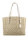 Coach Mollie Tote In Signature Canvas - Light Brown/White
