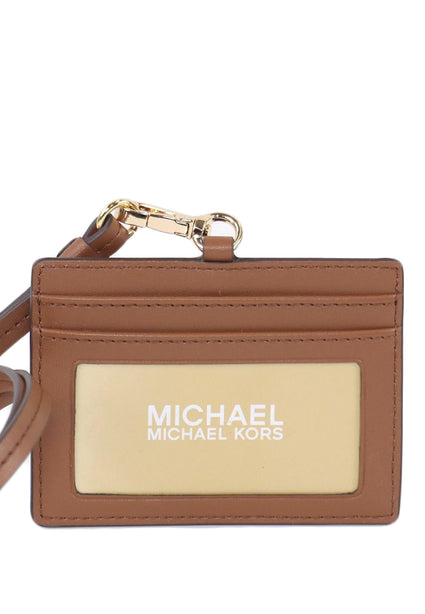 Michael Kors Jet Set Travel Signature ID Lanyard - Vanilla