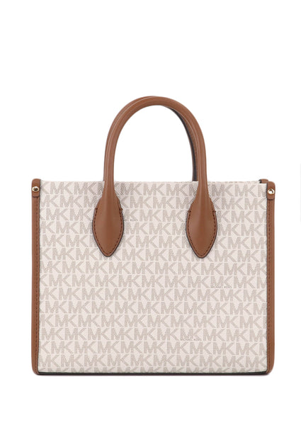 Michael Kors Mirella Small Logo Crossbody - Vanilla/Brown