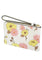 Coach Corner Zip Wristlet With Floral Cluster Print - White/Multi
