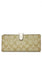Coach Slim Wallet In Signature Canvas - Brown/White