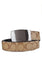 Coach Mens Boxed Harness Plaque Reversible Belt In Signature Canvas - Brown