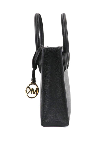 Michael Kors Mercer Extra-Small Pebbled Leather Crossbody Bag - Black
