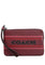 Coach Corner Zip Wristlet With Coach Stripe - Wine