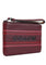 Coach Corner Zip Wristlet With Coach Stripe - Wine