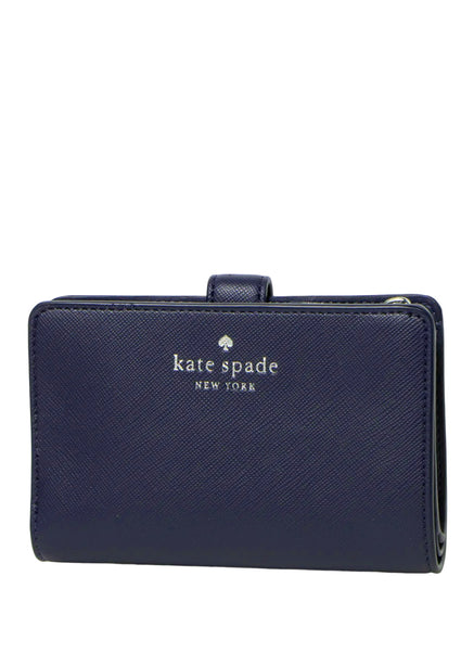 Kate Spade Schuyler Medium Compact Bifold Wallet - Blazer Blue