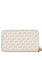 Michael Kors Jet Set Travel Large Flat Signature Phone Wallet - Vanilla/Brown