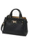 Michael Kors Reed Small Two-Tone Pebbled Leather Belted Satchel - Black