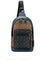 Coach Mens West Pack In Colorblock Signature Canvas - Brown/Multi