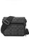 Coach Mens Sullivan Flap Crossbody Bag In Signature Canvas - Charcoal Black