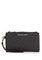 Michael Kors Jet Set Travel Large Signature Double Zip Wristlet - Black