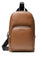 Michael Kors Mens Cooper Pebbled Leather Sling Pack - Brown