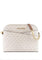Michael Kors Jet Set Travel Medium Dome Crossbody Bag In Signature - Vanilla/Brown