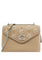Coach Tammie Shoulder Bag In Signature Canvas With Floral Whipstitch - Beige