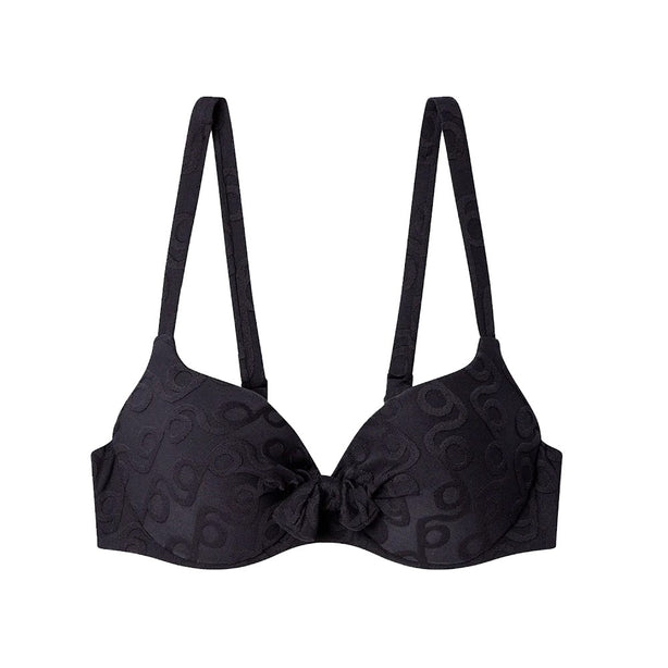 Geometric Print Bikini Top Capacity