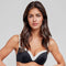 Bicolor Bikini Top With Contrasting Edges