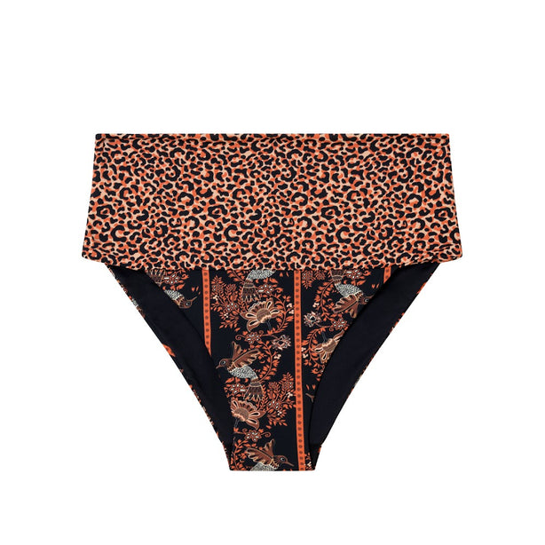 Patterned Multi-Position Bikini Bottom