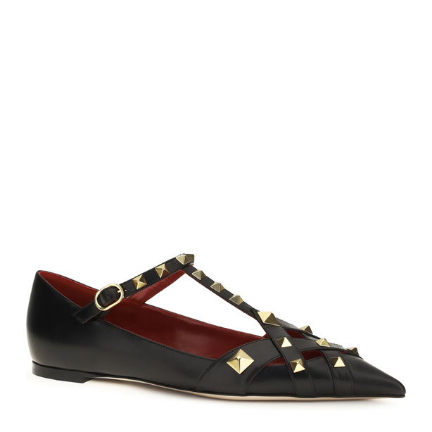 Studdy Ballerinas In Kidskin