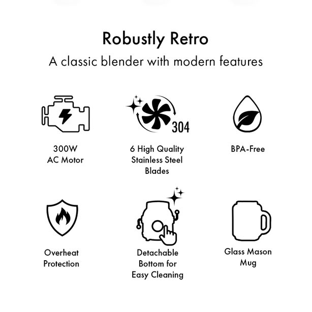 La Gourmet 600ml Retro Juice Blender [Pink]