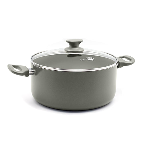 GreenPan Cambridge 24cm Casserole with Lid, Quartz Grey [PFAS FREE]