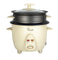 La Gourmet 0.6L Rice Cooker with Non-stick Steamer (Cream)