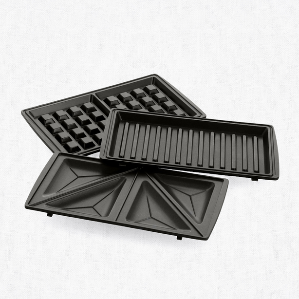 GreenChef 3-in-1 Grill Panini, Sandwich & Waffle Maker – Pink