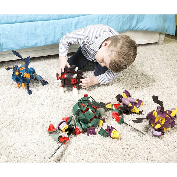 Geomag Kor Proteon Vulkram Purple/Yellow Magnetic Construction Toy Set (103pcs)